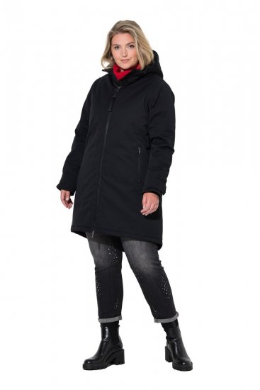 Ulla Popken 833341 Funktionsjakke Sort - Jakker - Dame jakker i store størrelser