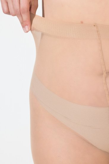 Ulla Popken 833654 Støttestrømpebukser Beige - Strømpebukser & strømper - 