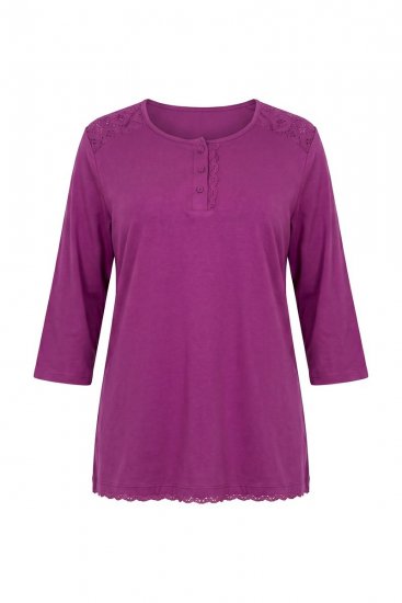 Ulla Popken 833660 Pyjamas Violet - Pyjama/Loungewear - 