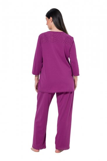 Ulla Popken 833660 Pyjamas Violet - Pyjama/Loungewear - 