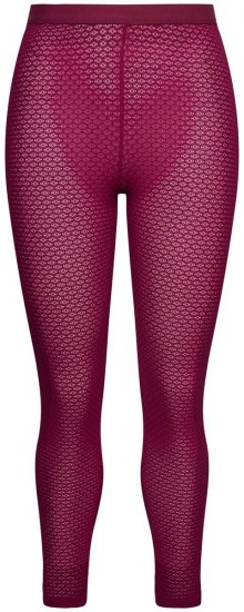 Ulla Popken 833718 Strømpeleggings med blonde Bærrød - Strømpebukser & strømper - 