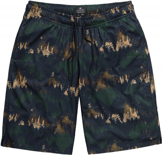 JP1880 Jay-Pi Bermuda QuickDry Mesh Fitness Shorts Khaki - Sportstøj & outdoor - Sportstøj i store størrelser til mænd