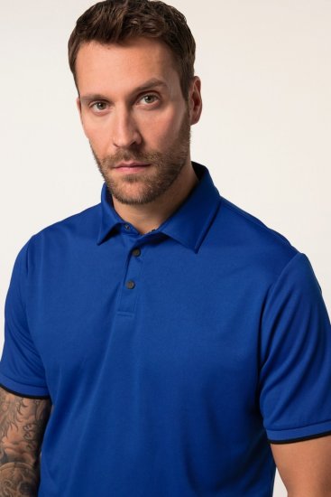 JP1880 Jay-Pi QuickDry Golf Polo Shirt Titanium Blue - Sportstøj & outdoor - Sportstøj i store størrelser til mænd