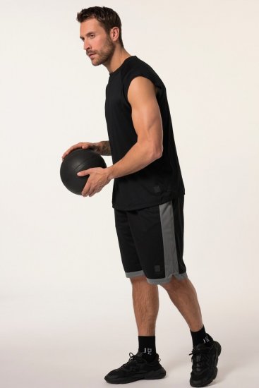 JP1880 Jay-Pi Bermuda QuickDry Mesh Fitness Shorts Black - Sportstøj & outdoor - Sportstøj i store størrelser til mænd
