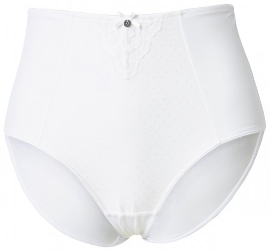 Ulla Popken 834307 Formende trusser med blonde Benhvid - Shapewear - 