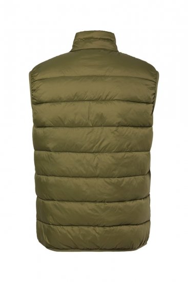 Boston Park 460 Quiltet vest med ståkrave Olivengrøn - Jakker - Jakker i store størrelser, 2XL- 12XL