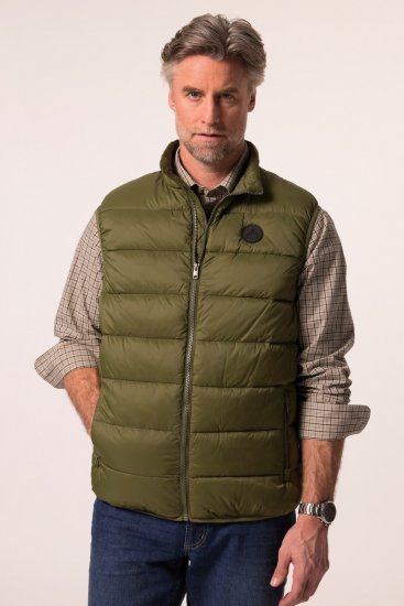 Boston Park 460 Quiltet vest med ståkrave Olivengrøn - Jakker - Jakker i store størrelser, 2XL- 12XL