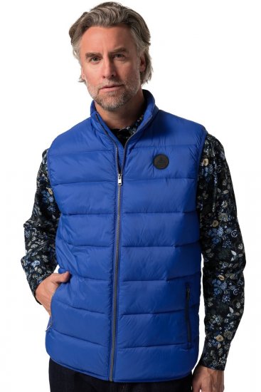Boston Park 460 Quiltet vest med ståkrave Blå - Jakker - Jakker i store størrelser, 2XL- 12XL