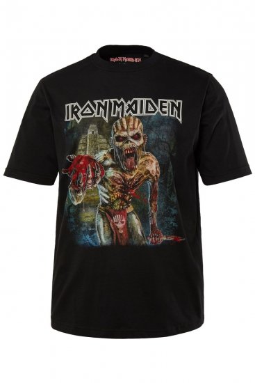 JP1880 Iron Maiden Eddie Attack Band T-Shirt Black - T-shirts - T-shirts i store størrelser - 2XL-14XL