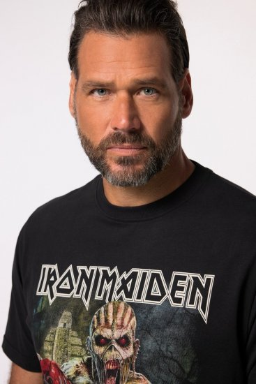 JP1880 Iron Maiden Eddie Attack Band T-Shirt Black - T-shirts - T-shirts i store størrelser - 2XL-14XL