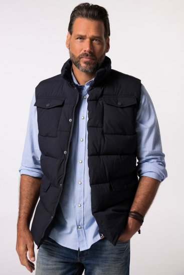 JP1880 834648 Quiltet vest med ståkrave Mørkeblå - Jakker - Jakker i store størrelser, 2XL- 12XL