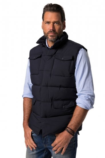 JP1880 834648 Quiltet vest med ståkrave Mørkeblå - Jakker - Jakker i store størrelser, 2XL- 12XL