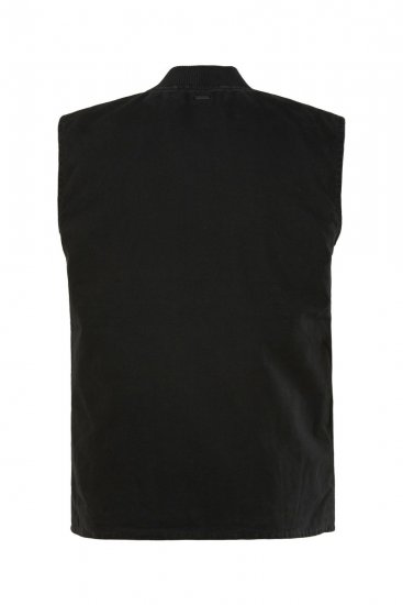 JP1880 834734 Canvasvest Sort - Jakker - Jakker i store størrelser, 2XL- 12XL