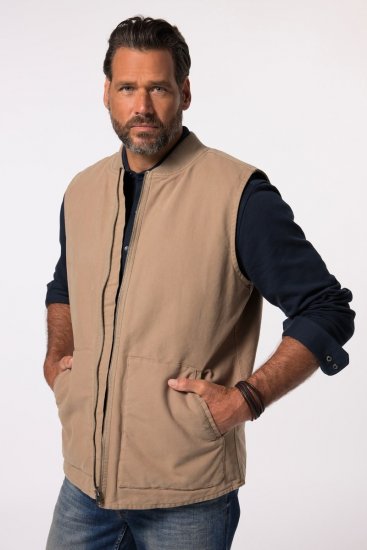 JP1880 834734 Canvasvest Mørkebeige - Jakker - Jakker i store størrelser, 2XL- 12XL