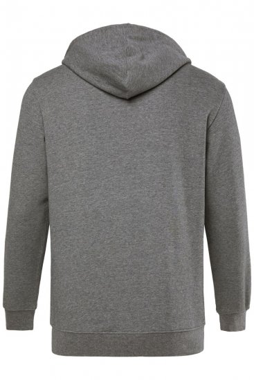 Men+ 851 Hættejakke Gråmeleret - Trøjer og hættetrøjer - Trøjer og Hættetrøjer i store størrelser - 2XL-14XL