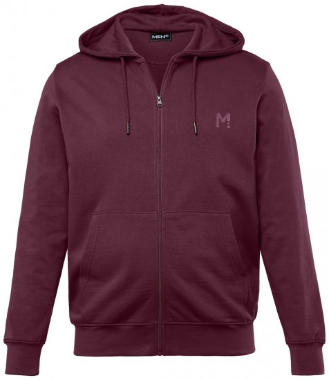 Men+ 851 Hættejakke Blomme - Trøjer og hættetrøjer - Trøjer og Hættetrøjer i store størrelser - 2XL-14XL
