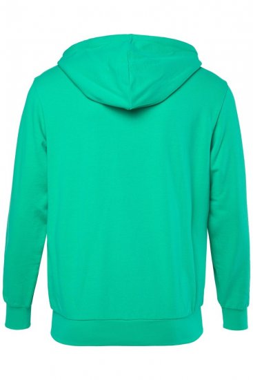 Men+ 851 Hættejakke Smaragdgrøn - Trøjer og hættetrøjer - Trøjer og Hættetrøjer i store størrelser - 2XL-14XL