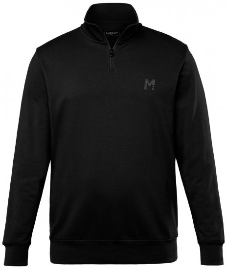 Men+ 856 Half-zip trøje Sort - Trøjer og hættetrøjer - Trøjer og Hættetrøjer i store størrelser - 2XL-14XL