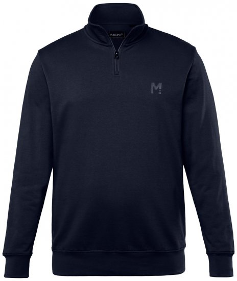 Men+ 856 Half-zip trøje Mørkeblå - Trøjer og hættetrøjer - Trøjer og Hættetrøjer i store størrelser - 2XL-14XL