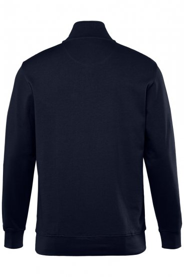 Men+ 856 Half-zip trøje Mørkeblå - Trøjer og hættetrøjer - Trøjer og Hættetrøjer i store størrelser - 2XL-14XL