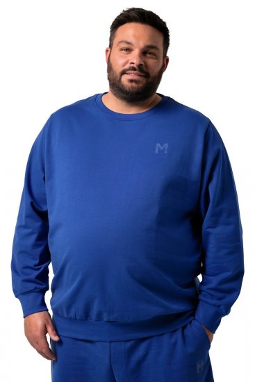 Men+ 865 Sweatshirt Koboltblå - Trøjer og hættetrøjer - Trøjer og Hættetrøjer i store størrelser - 2XL-14XL