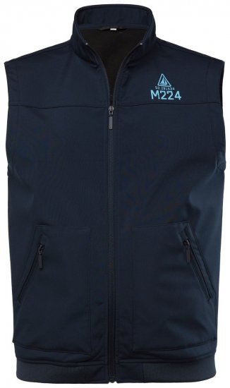 Men+ 414 Softshellvest med ståkrave Mørkeblå - Jakker - Jakker i store størrelser, 2XL- 12XL