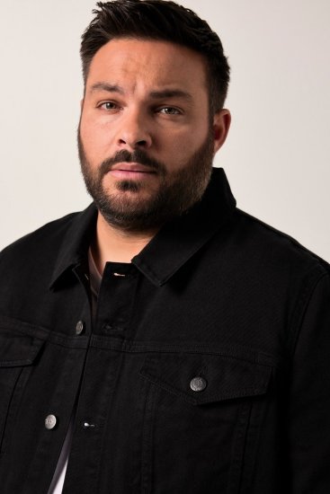 Men+ 446 Denimjakke med brystlommer Sort - Jakker - Jakker i store størrelser, 2XL- 12XL