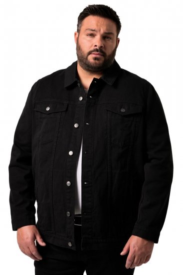 Men+ 446 Denimjakke med brystlommer Sort - Jakker - Jakker i store størrelser, 2XL- 12XL