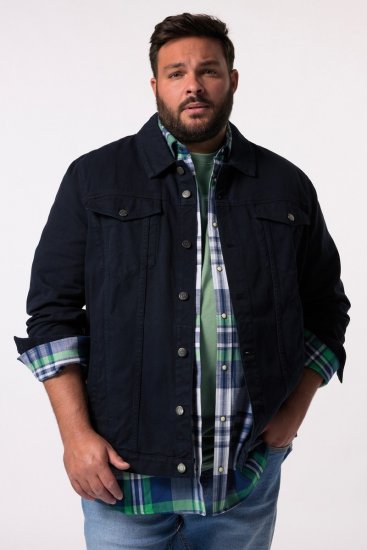 Men+ 446 Denimjakke med brystlommer Mørkeblå - Jakker - Jakker i store størrelser, 2XL- 12XL