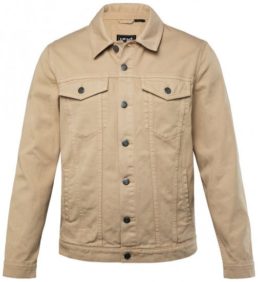 Men+ 446 Denimjakke med brystlommer Sand - Jakker - Jakker i store størrelser, 2XL- 12XL