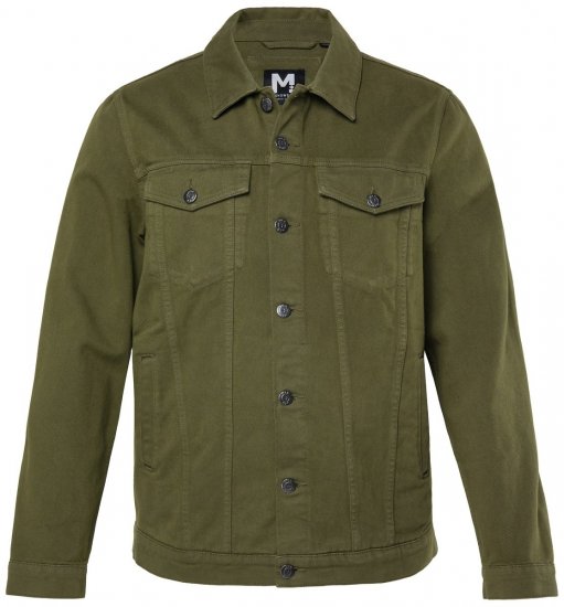 Men+ 446 Denimjakke med brystlommer Mørk oliven - Jakker - Jakker i store størrelser, 2XL- 12XL