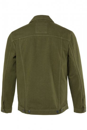 Men+ 446 Denimjakke med brystlommer Mørk oliven - Jakker - Jakker i store størrelser, 2XL- 12XL