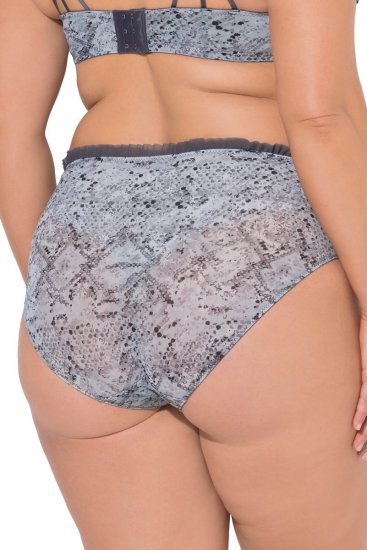 Ulla Popken 835633 Dyreprintede trusser Antracit - Trusser - 