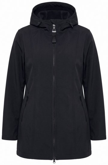 Ulla Popken 836064 Funktionsjakke Sort - Jakker - Dame jakker i store størrelser