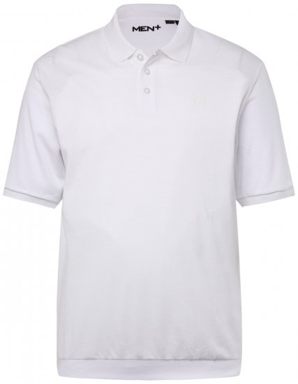 Men+ 264 Poloshirt bellyfit Hvid - Polotrøjer - Polotrøjer 2XL-8XL