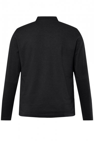 Men+ 270 Langærmet Poloshirt Sort - Polotrøjer - Polotrøjer 2XL-8XL