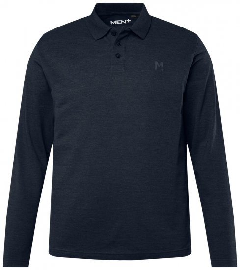 Men+ 270 Langærmet Poloshirt Mørkeblå - Polotrøjer - Polotrøjer 2XL-8XL