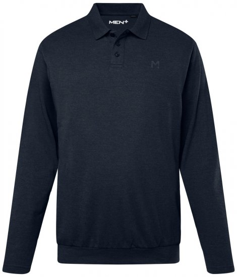 Men+ 274 Langærmet Poloshirt bellyfit Mørkeblå - Polotrøjer - Polotrøjer 2XL-8XL