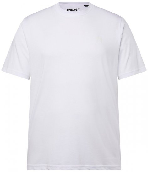 Men+ 276 T-shirt med rund hals Hvid - T-shirts - T-shirts i store størrelser - 2XL-14XL