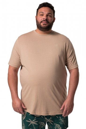 Men+ 276 T-shirt med rund hals Sand - T-shirts - T-shirts i store størrelser - 2XL-14XL