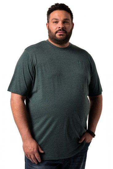 Men+ 276 T-shirt med rund hals Mørkegrøn - T-shirts - T-shirts i store størrelser - 2XL-14XL