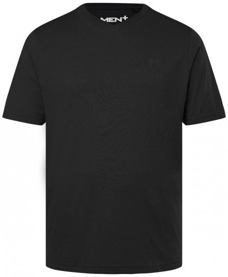 Men+ 279 T-shirt med V-hals Sort - T-shirts - T-shirts i store størrelser - 2XL-14XL