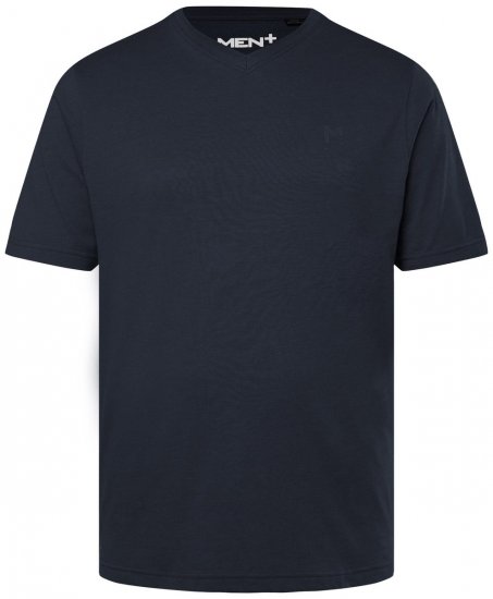 Men+ 279 T-shirt med V-hals Mørkeblå - T-shirts - T-shirts i store størrelser - 2XL-14XL