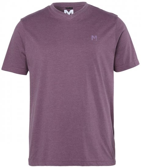 Men+ 279 T-shirt med V-hals Blomme - T-shirts - T-shirts i store størrelser - 2XL-14XL
