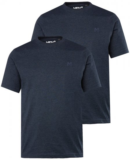 Men+ 285 T-shirt med rund hals Mørkeblå 2-pak - T-shirts - T-shirts i store størrelser - 2XL-14XL