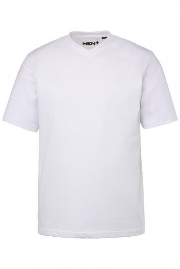 Men+ 299 T-shirt med V-hals Hvid 2-pak - T-shirts - T-shirts i store størrelser - 2XL-14XL