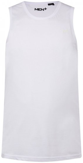 Men+ 303 Tanktop Hvid - T-shirts - T-shirts i store størrelser - 2XL-14XL