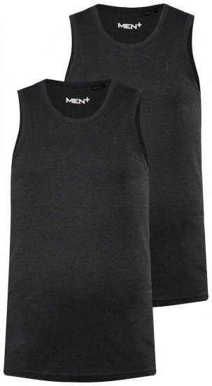 Men+ 305 Tanktop Sort 2-pak - T-shirts - T-shirts i store størrelser - 2XL-14XL