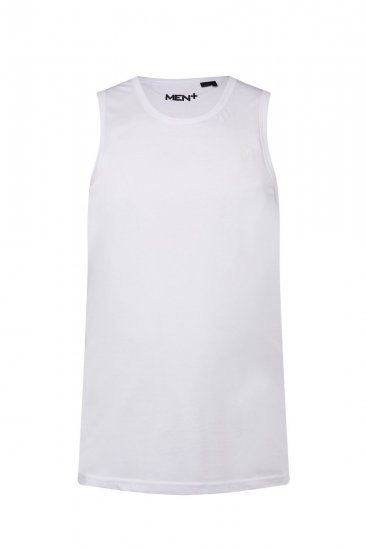 Men+ 305 Tanktop Hvid 2-pak - T-shirts - T-shirts i store størrelser - 2XL-14XL
