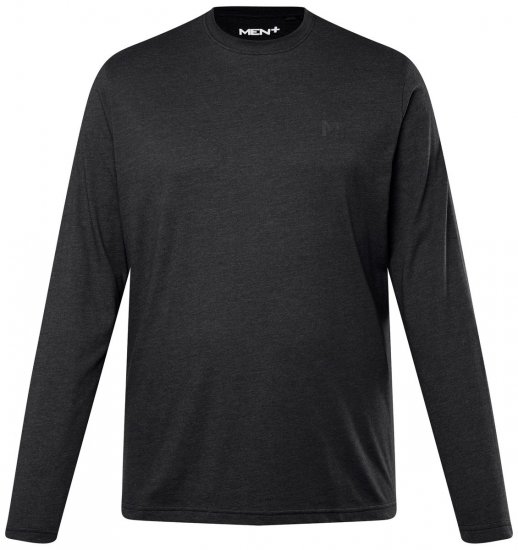 Men+ 307 Langærmet T-shirt Sort - T-shirts - T-shirts i store størrelser - 2XL-14XL